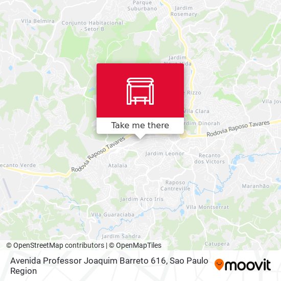 Avenida Professor Joaquim Barreto 616 map