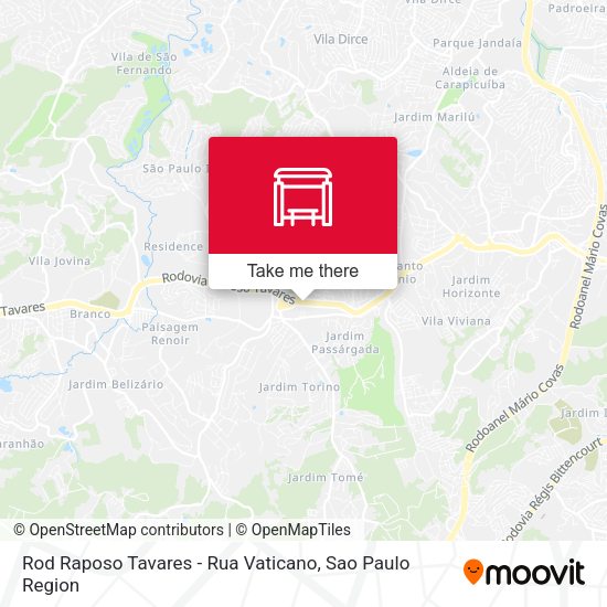 Rod Raposo Tavares - Rua Vaticano map