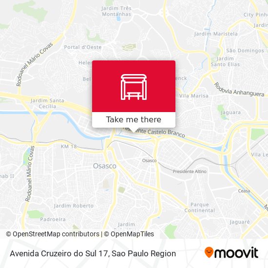 Avenida Cruzeiro do Sul 17 map