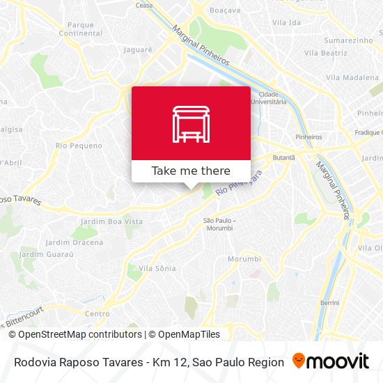 Rodovia Raposo Tavares - Km 12 map
