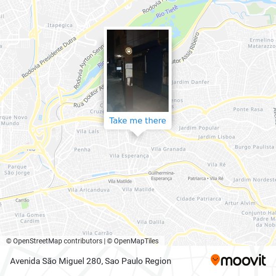 Avenida São Miguel 280 map