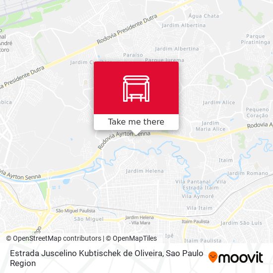 Estrada Juscelino Kubtischek de Oliveira map