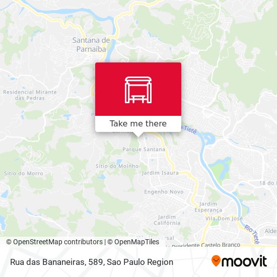 Rua das Bananeiras, 589 map