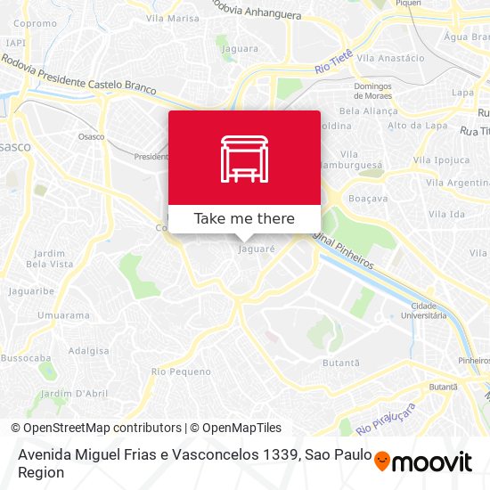 Avenida Miguel Frias e Vasconcelos 1339 map