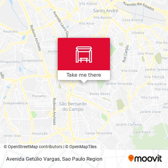 Avenida Getúlio Vargas map