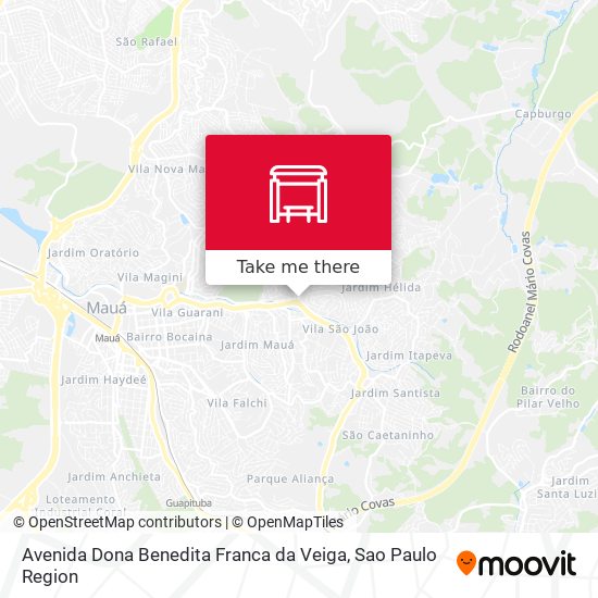 Mapa Avenida Dona Benedita Franca da Veiga