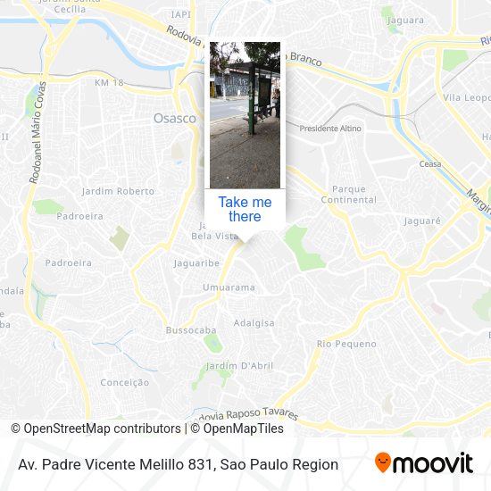 Av. Padre Vicente Melillo 831 map