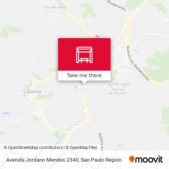 Mapa Avenida Jordano Mendes 2340