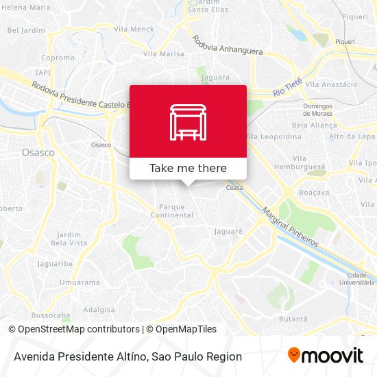 Mapa Avenida Presidente Altíno