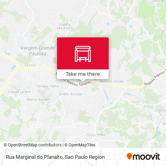Rua Marginal do Planalto map