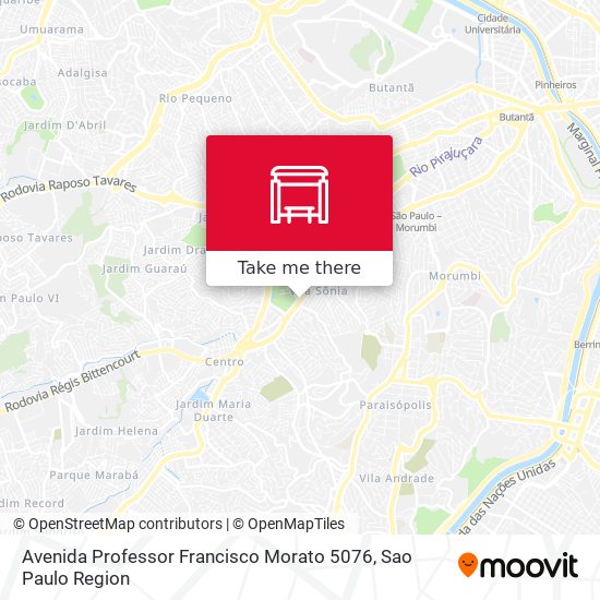 Avenida Professor Francisco Morato 5076 map