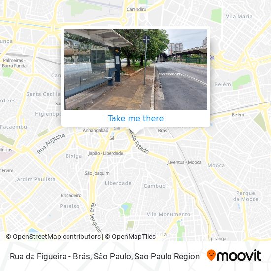 Mapa Rua da Figueira - Brás, São Paulo