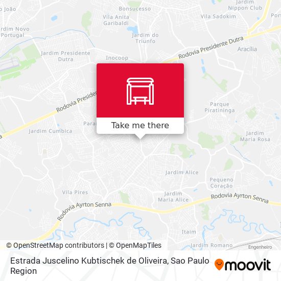 Estrada Juscelino Kubtischek de Oliveira map