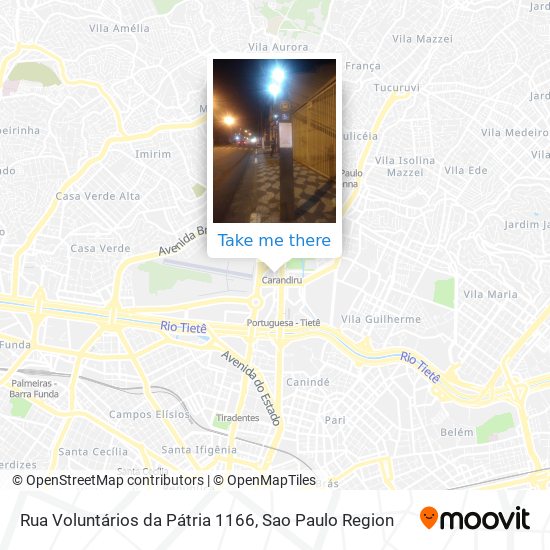 Mapa Rua Voluntários da Pátria 1166