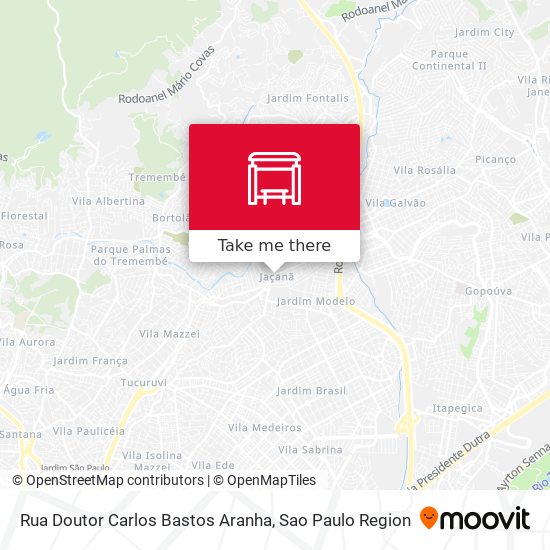 Rua Doutor Carlos Bastos Aranha map