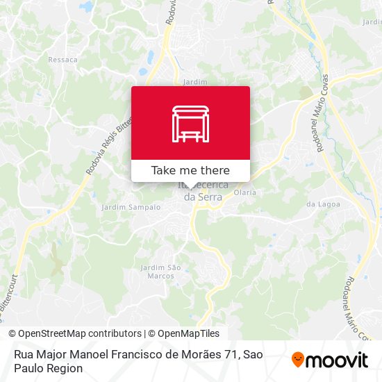 Rua Major Manoel Francisco de Morães 71 map