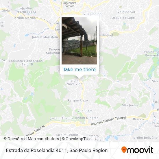 Estrada da Roselândia 4011 map