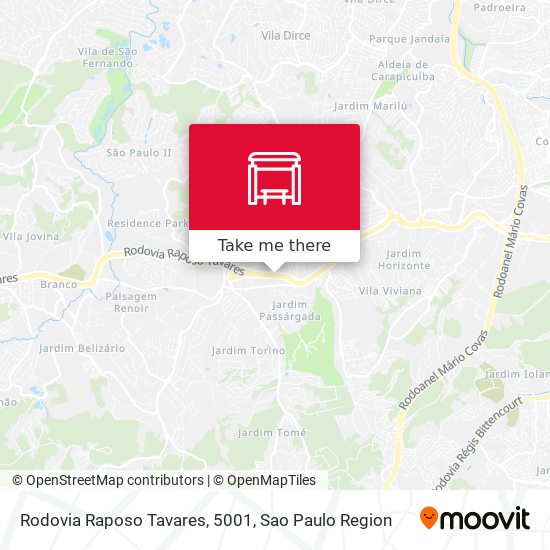 Rodovia Raposo Tavares, 5001 map