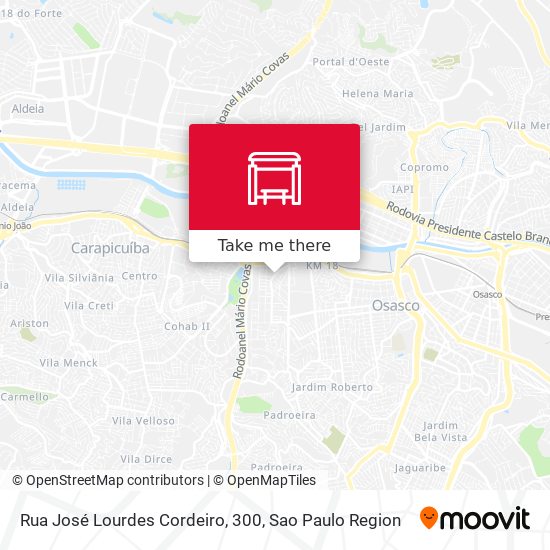 Rua José Lourdes Cordeiro, 300 map
