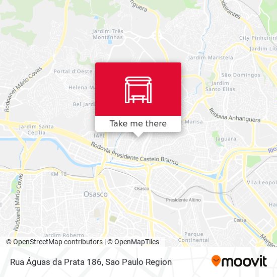 Rua Águas da Prata 186 map