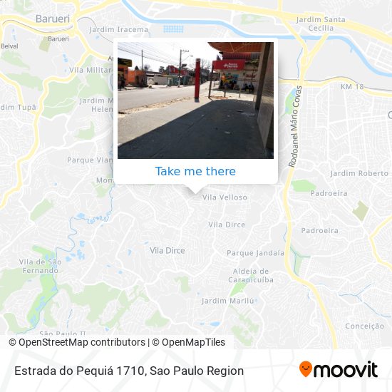 Estrada do Pequiá 1710 map
