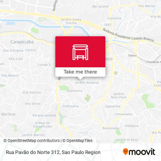 Rua Pavão do Norte 312 map