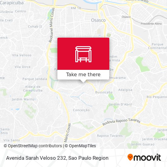 Avenida Sarah Veloso 232 map