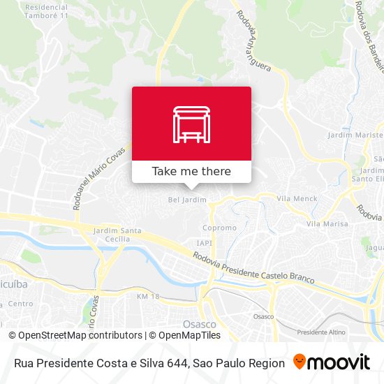 Rua Presidente Costa e Silva 644 map