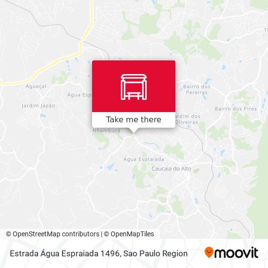 Estrada Água Espraiada 1496 map