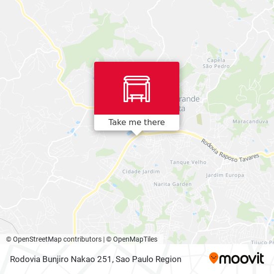 Rodovia Bunjiro Nakao 251 map