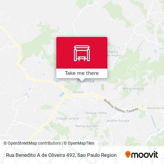 Rua Benedito A de Oliveira 492 map