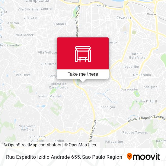 Rua Espedito Izídio Andrade 655 map