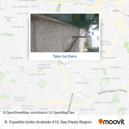 R. Expedito Izídio Andrade 410 map