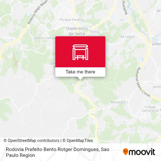 Rodovia Prefeito Bento Rotger Domingues map