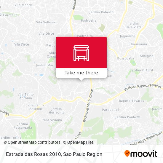 Estrada das Rosas 2010 map