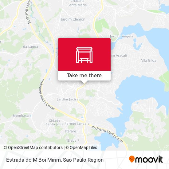 Estrada do M'Boi Mirim map