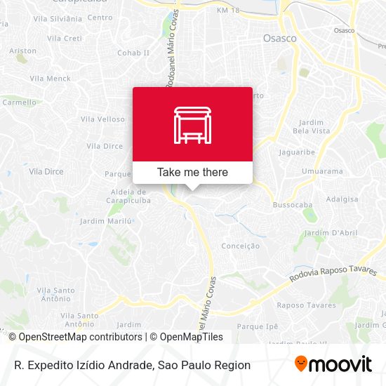 R. Expedito Izídio Andrade map
