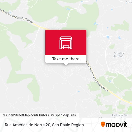 Rua América do Norte 20 map