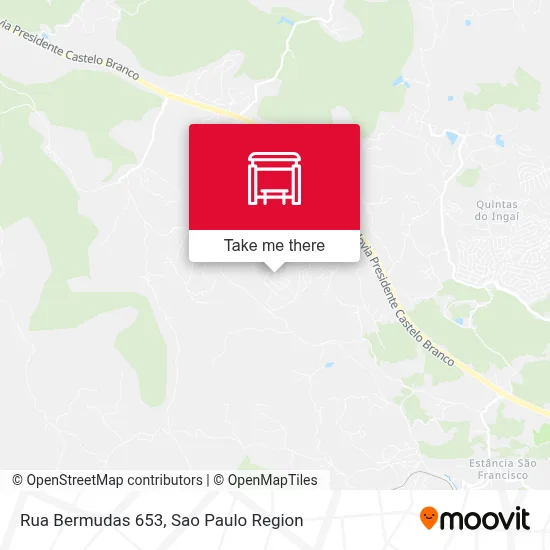 Rua Bermudas 653 map