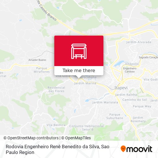 Rodovia Engenheiro Renê Benedito da Silva map