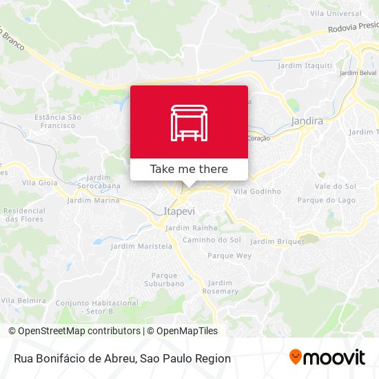 Rua Bonifácio de Abreu map