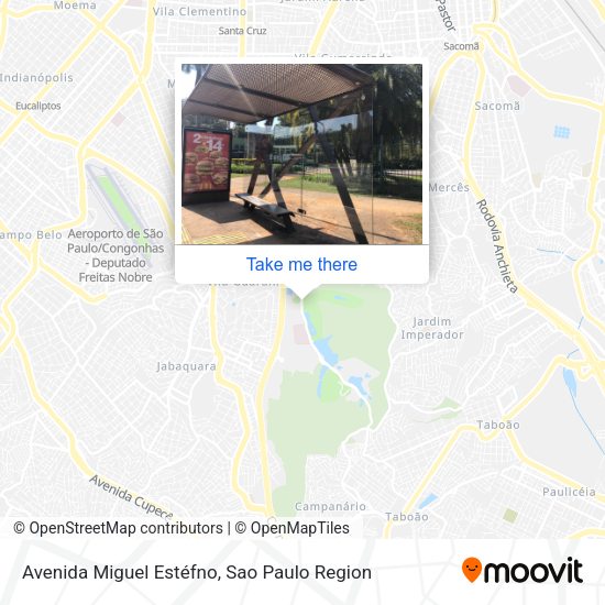 Avenida Miguel Estéfno map