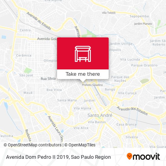 Avenida Dom Pedro II 2019 map