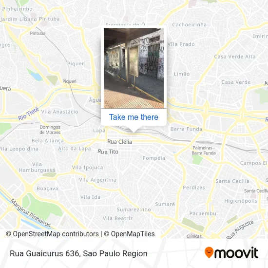 Rua Guaicurus 636 map