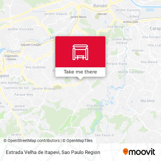 Estrada Velha de Itapevi map