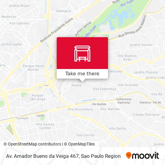 Mapa Av. Amador Bueno da Veiga 467