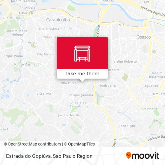 Estrada do Gopiúva map
