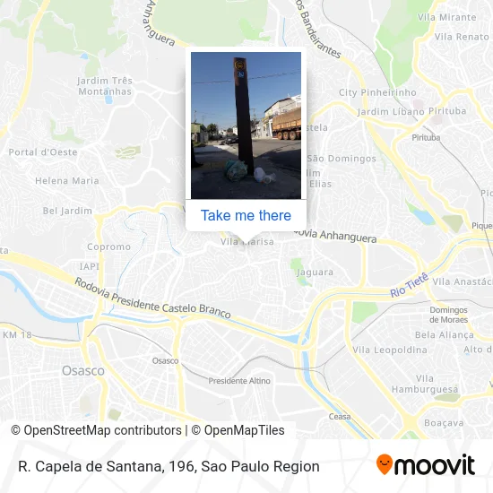 R. Capela de Santana, 196 map