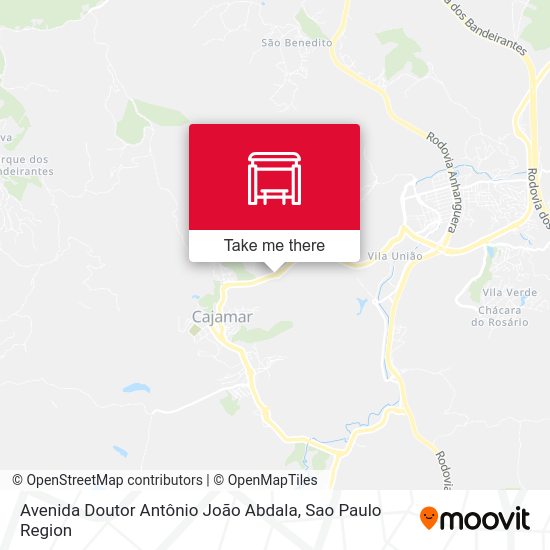 Avenida Doutor Antônio João Abdala map