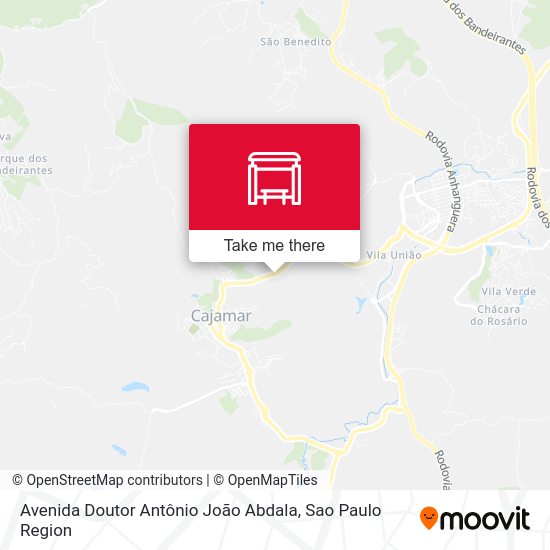 Avenida Doutor Antônio João Abdala map